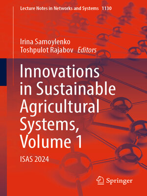 cover image of Innovations in Sustainable Agricultural Systems, Volume 1